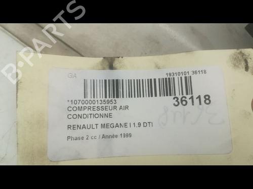 Used AC compressor RENAULT MEGANE I (BA0/1_) 1.9 dTi (BA08, BA0N) (98 hp) 23172288