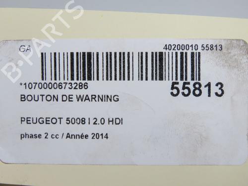 Warning switch PEUGEOT 5008 (0U_, 0E_) 2.0 HDi 150 / BlueHDi 150 | BP33188175I22 - Image 2