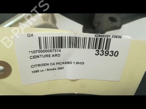 Used Rear right belt tensioner CITROËN C4 Grand Picasso I (UA_) 1.6 HDi (109 hp) 9594643