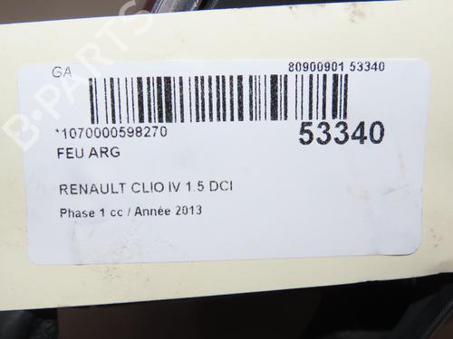 Left taillight RENAULT CLIO IV (BH_) 1.5 dCi 75 | BP28969651C34 
