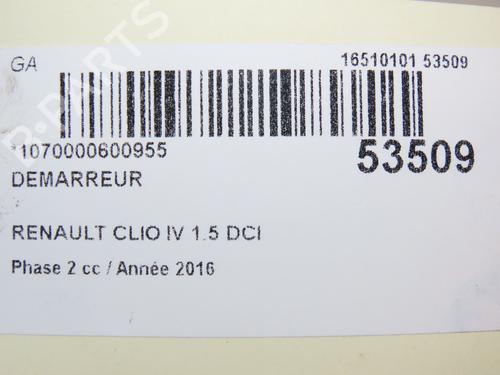 Startmotor RENAULT CLIO IV (BH_) 1.5 dCi 90 (90 hp) 28801418