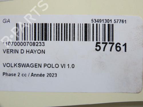 Amortecedor da mala Amortecedor da mala VW POLO VI (AW1, BZ1, AE1) 1.0 TSI (95 hp) 33188223 33188223