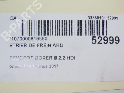 Used Right rear brake caliper PEUGEOT BOXER Van 2.0 BlueHDi 130 (130 hp) 28801652