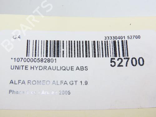 ABS pump ALFA ROMEO GT (937_) 1.9 JTD (937CXN1B) | BP29441678M43 