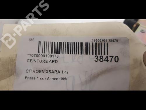 Høyre bak beltestrammer CITROËN XSARA (N1) 1.4 i | BP9603694C90 
