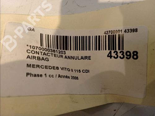 ECU airbags MERCEDES-BENZ VITO / MIXTO Van (W639) 115 CDI (639.601, 639.603, 639.605) | BP11101792M53