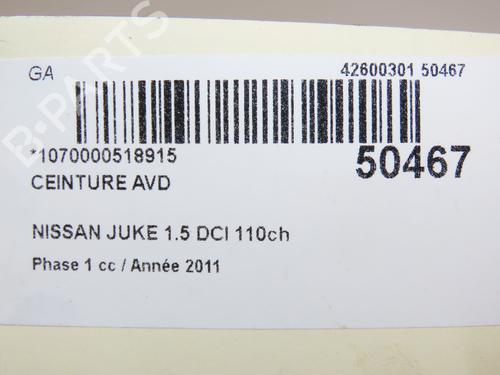 front-right-belt-tensioner-nissan-juke-f15-15-dci-86884bx90a-2010-2011-2012-2013-2014-2015-2016-2017-2018-2019-18953669 main image
