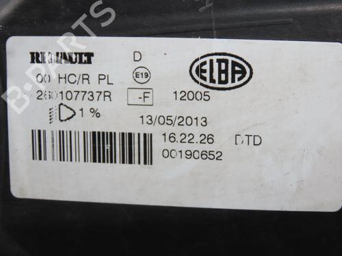 Used Right headlight Right headlight DACIA SANDERO II TCe 90 (B8M1, B8MA, B8AC) (90 hp) 33444963 33444963