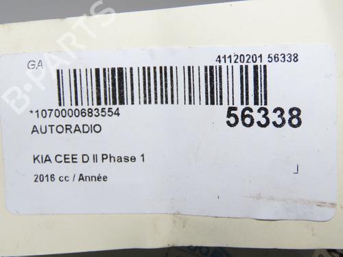 Radio KIA CEE'D (JD) 1.0 T-GDI | BP32457516E6 - Image 2