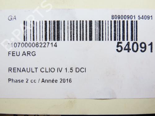 Left taillight RENAULT CLIO IV (BH_) 1.5 dCi 75 | BP28969673C34 