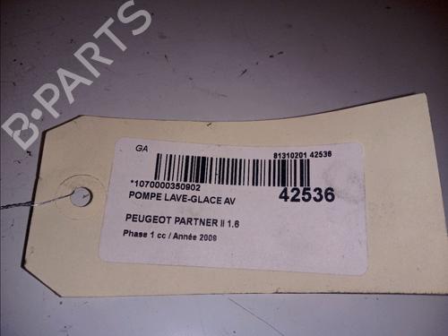 Used Washer pump PEUGEOT PARTNER Tepee 1.6 HDi 16V (90 hp) 14881591