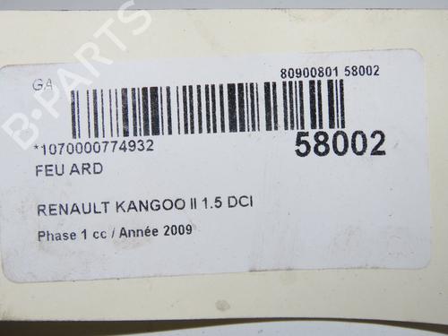 Right taillight RENAULT KANGOO Express (FW0/1_) 1.5 dCi 70 (FW0A, KW0V) | BP36939908C35  - Image 5