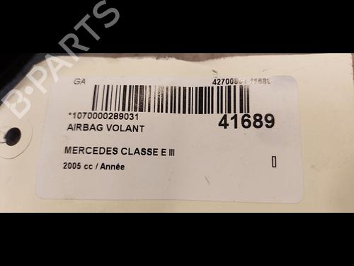 Used Driver airbag MERCEDES-BENZ E-CLASS (W211) E 280 CDI (211.020) (190 hp) 23175230