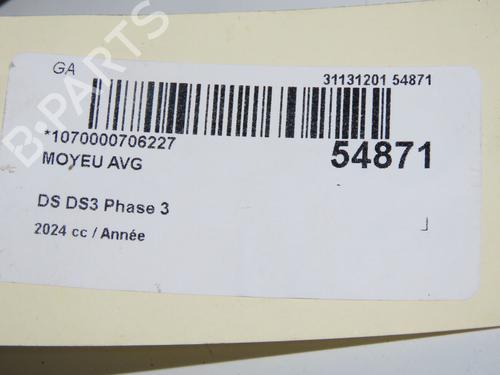 Fusée avant droite DS DS 3 / DS 3 CROSSBACK (UR_, UC_, UJ_) 1.2 PureTech 130 (URHNSS) (131 hp) 31865248