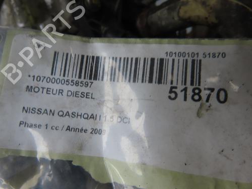 Motor NISSAN QASHQAI I (J10, NJ10) 1.5 dCi (106 hp) 28828653