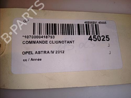 Used Steering column stalk OPEL ASTRA J (P10) 1.4 Turbo (68) (120 hp) 11921392