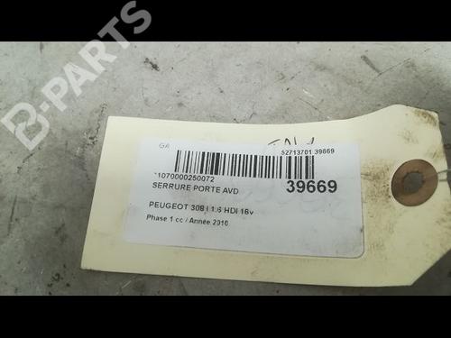 Front right lock PEUGEOT 308 I (4A_, 4C_) 1.6 HDi | BP9609726C97 