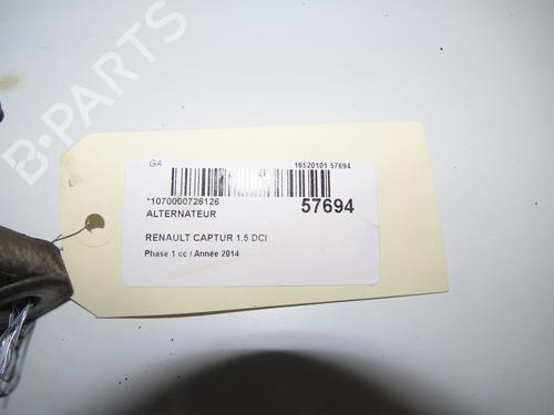 Alternator RENAULT CAPTUR I (J5_, H5_) 1.5 dCi 90 (J5N4, J5M5, J5MW, J5M6, J5AL, J5AJ) | BP36582948M7 - Image 5