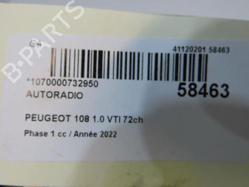 Radio PEUGEOT 108 1.0 VTi 72 | BP38275544E6 - Image 4