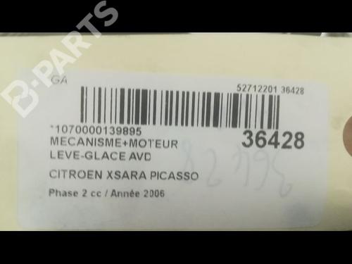 Front right window mechanism CITROËN XSARA PICASSO (N68) 1.6 HDi | BP9599775C23 