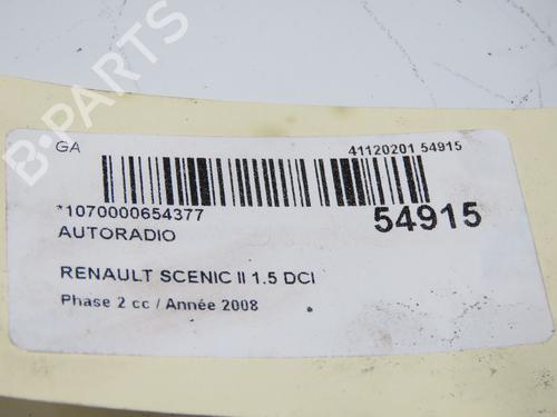 Used Radio RENAULT SCÉNIC II (JM0/1_) 1.5 dCi (JM1F) (86 hp) 31242516