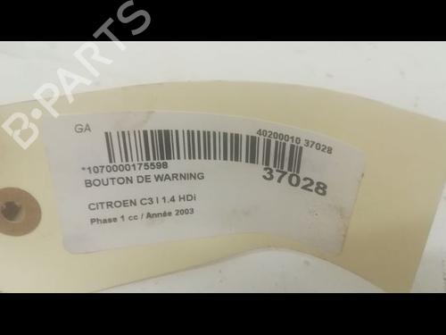 Used Warning switch CITROËN C3 I (FC_, FN_) 1.4 HDi (68 hp) 23174221