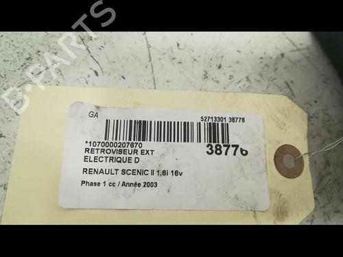 Used Right mirror RENAULT SCÉNIC II (JM0/1_) 1.6 (JM0C, JM0J, JM1B) (113 hp) 9604297