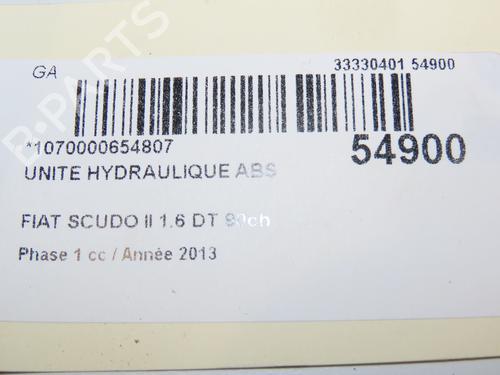Used ABS pump ABS pump FIAT SCUDO Van (270_, 272_) 1.6 D Multijet (90 hp) 28829997 28829997