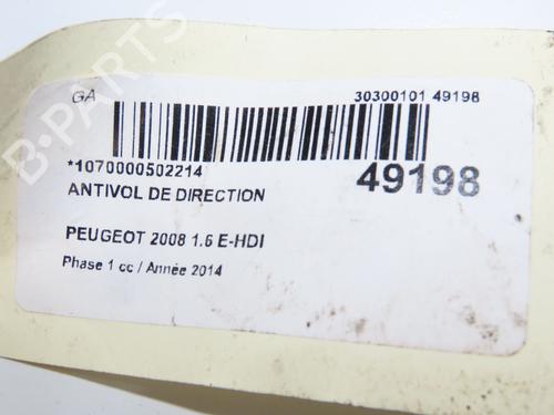 Ignition barrel PEUGEOT 2008 I (CU_) 1.6 HDi | BP33948365M48 - Image 5