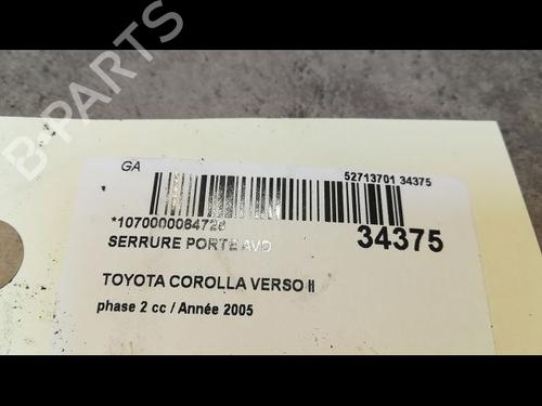 Used Front right lock Front right lock TOYOTA COROLLA Verso (ZER_, ZZE12_, R1_) 2.2 D-4D (AUR10_, AUR10R) (136 hp) 36495173 36495173