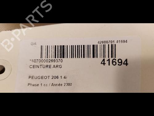 Used Rear left belt tensioner PEUGEOT 206 Hatchback (2A/C) 1.4 i (75 hp) 9612537