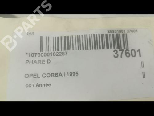 Right headlight OPEL CORSA B (S93) 1.5 D (F08, F68, M68) | BP9601397C29 