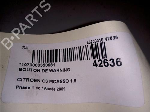 Warning switch CITROËN C3 Picasso (SH_) 1.6 HDi | BP10145095I22