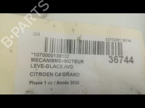 Used Front right window mechanism CITROËN C4 Grand Picasso I (UA_) 1.6 HDi (109 hp) 9603411
