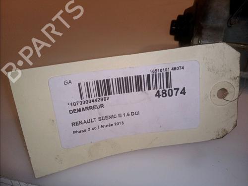 Used Starter RENAULT SCÉNIC III (JZ0/1_) 1.6 dCi (JZ00, JZ12) (130 hp) 15237569