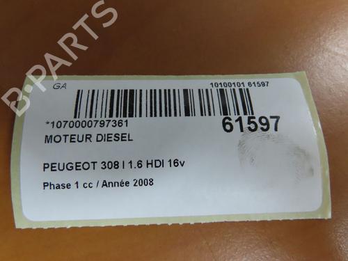 Used Engine Engine PEUGEOT 308 I (4A_, 4C_) 1.6 HDi (112 hp) 39698903 39698903