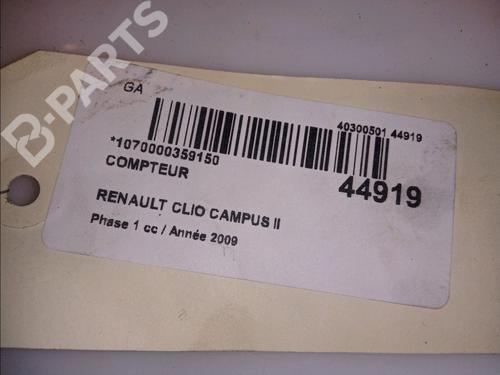 Instrument cluster RENAULT CLIO II (BB_, CB_) 1.5 dCi (B/CB3M) | BP11101360C47 