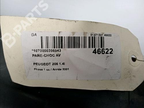 Front bumper PEUGEOT 206 Hatchback (2A/C) 1.4 i | BP11739261C7 