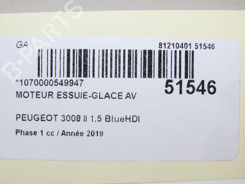 Front wiper motor PEUGEOT 3008 II SUV (MC_, MR_, MJ_, M4_) 1.5 BlueHDi 130 | BP19079888M29 