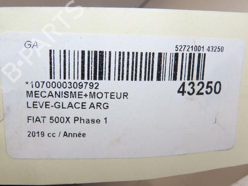 Rear left window mechanism FIAT 500X (334_) 1.3 (334.AXR11) | BP29441787C24 