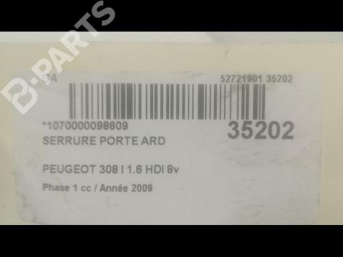 Rear right lock PEUGEOT 308 I (4A_, 4C_) 1.6 HDi | BP9597201C99 
