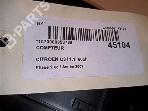 Instrument cluster CITROËN C3 I (FC_, FN_) 1.1 i | BP11101380C47 