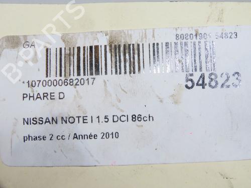Right headlight NISSAN NOTE (E11, NE11) 1.5 dCi | BP31242590C29 - Image 5
