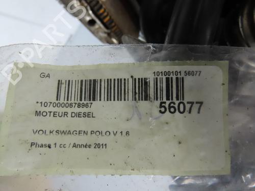 Used Engine VW POLO V (6R1, 6C1) 1.6 TDI (90 hp) 30797547