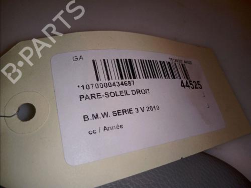 Højre solskærm BMW 3 Touring (E91) 318 d (143 hp) 13214056