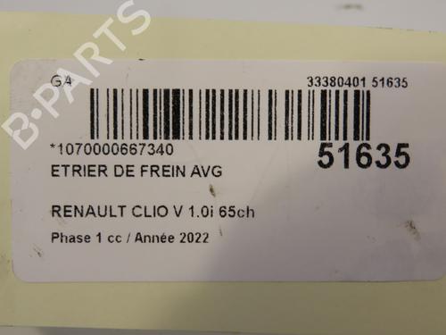 Left front brake caliper RENAULT CLIO V (B7_) 1.0 SCe 65 (B7MG) | BP29441703M105 
