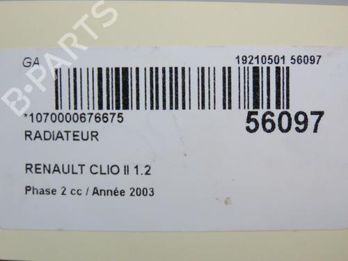 Water radiator RENAULT CLIO II (BB_, CB_) 1.2 (BB0A, BB0F, BB10, BB1K, BB28, BB2D, BB2H, CB0A,... | BP30955789M31