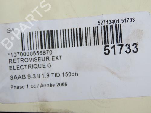 Used Left mirror Left mirror SAAB 9-3 Convertible (YS3F) 1.9 TiD (150 hp) 36495057 36495057