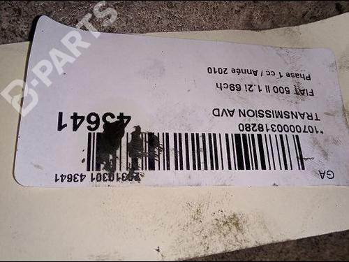 Right front driveshaft FIAT 500 (312_) 1.2 (312AXA1A) | BP9638790M39 