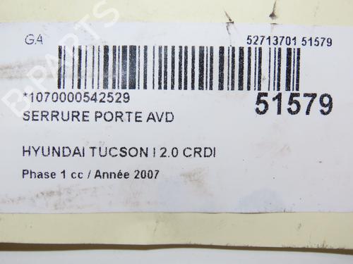 Used Front right lock HYUNDAI TUCSON (JM) 2.0 CRDi All-wheel Drive (140 hp) 28802010